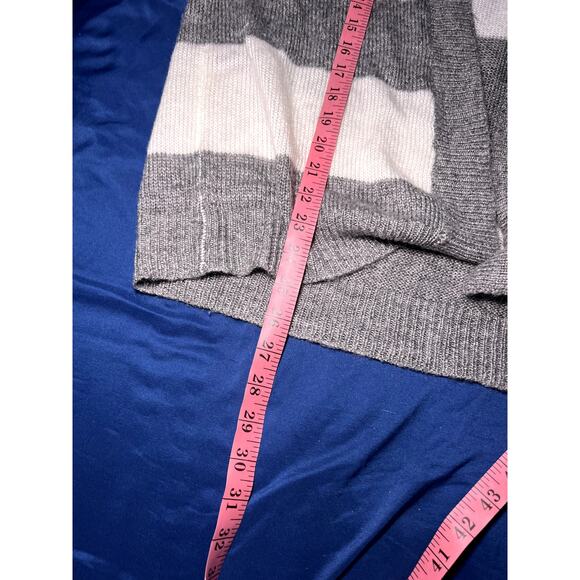 Mod Ref stripe open front cardigan womens m/l minimalist contemporary casual - Picture 5 of 5